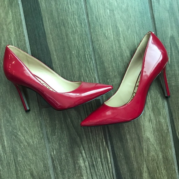 Sam Edelman Shoes - Sam Edelman Hazel Red Patent Leather Heels Sz 7M